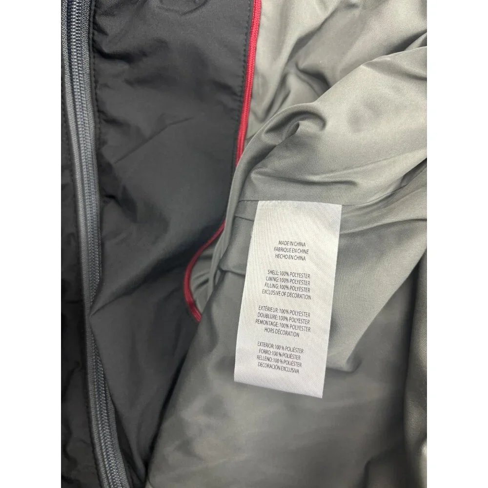 Rainforest Jacket Mens Medium Black Quilted Insulated Full Zip‎ Pockets RF2521